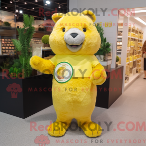 Lemon Yellow Beaver mascot...