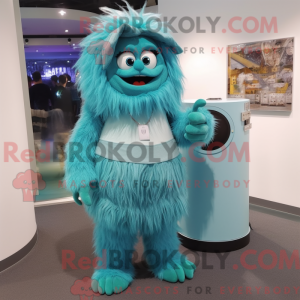 Blågrønn Yeti máscara de...
