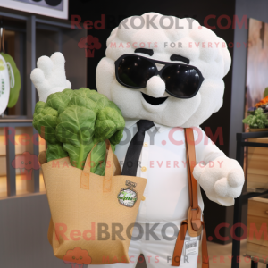 Bloemkool mascotte kostuum...