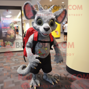 Gray Chupacabra mascot...