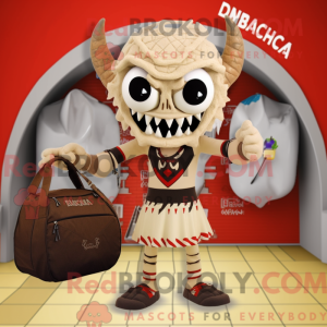 Mascotte de Démon beige...