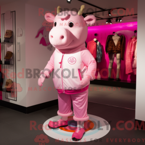 Pink Beef Wellington mascot...