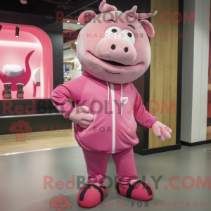 Postava maskota Pink Beef...