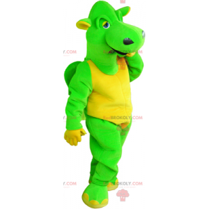 Mascotte de dragon vert - Redbrokoly.com