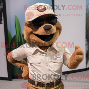 Tan But mascottekostuum...