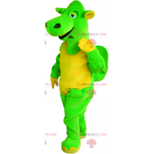 Mascotte de dragon vert - Redbrokoly.com