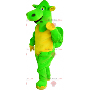 Grøn drage maskot - Redbrokoly.com