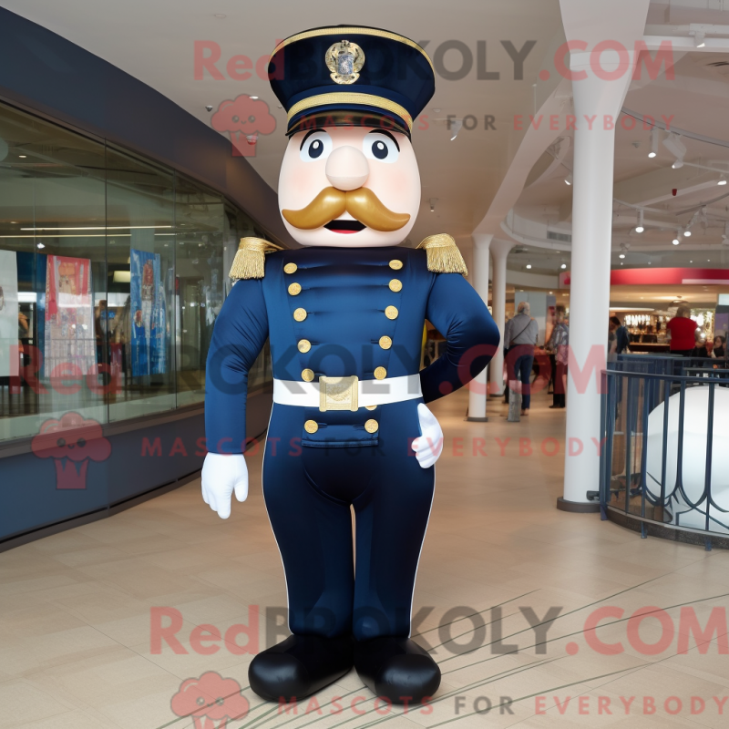 Fantasia de mascote Ring Master marinho com macacão e cintos - Mascotes mestres do ringue - REBROKO_288817 - RedBrokoly.com