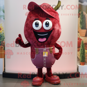 Maroon Cherry Maskottchen...
