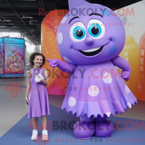 Purple Candy Box mascot...