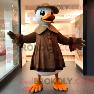 Brune gæs maskot kostume...