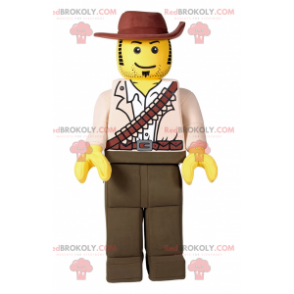 Mascotte de figurine lego - Indiana Jones - Redbrokoly.com