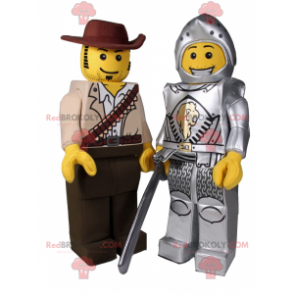 Mascote de minifigura Lego - Indiana Jones - Redbrokoly.com