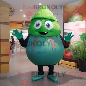 Green Oyster mascot costume...