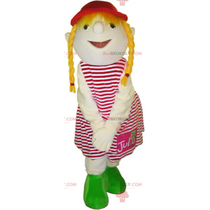Mała dziewczynka maskotka z kołdrami - Redbrokoly.com