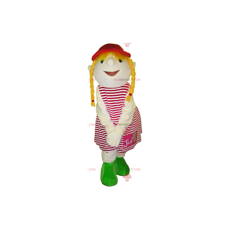 Malá dívka maskot s přikrývkami - Redbrokoly.com