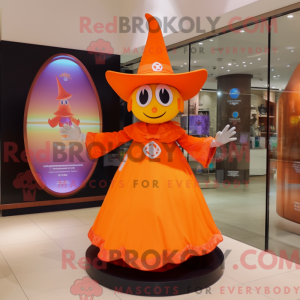 Oranje Heksenhoed mascotte...