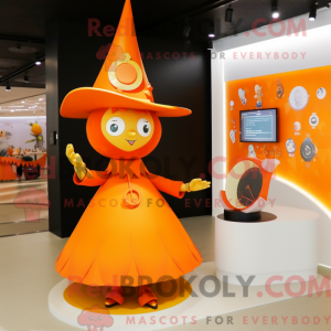 Máscara de chapéu Orange...