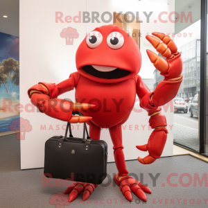 Red Crab-maskotdraktfigur...