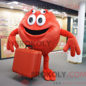 Red Crab maskot kostume...