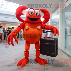Red Crab-maskotdraktfigur...