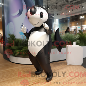 Silver Killer Whale maskot...