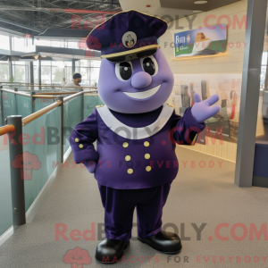 Máscara Navy Aubergine com...