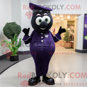 Máscara Navy Aubergine com...