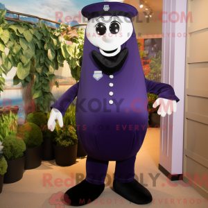 Máscara Navy Aubergine com...