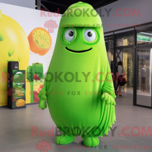 Postava maskota Lime Green...