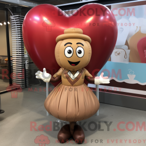 Morena com máscara de balão...