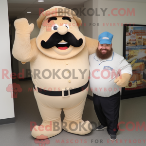 Tan Strongman maskot...