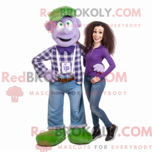 Lavendel irsk flagg maskot...