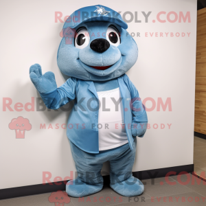 Postava maskota Sky Blue...