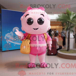 Pink Dim Sum mascot costume...