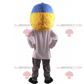 Mascotte de garçon avec casquette bleu - Redbrokoly.com