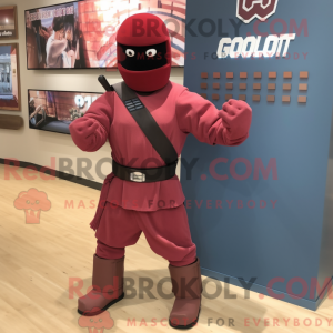 Maroon Gi Joe máscara de...