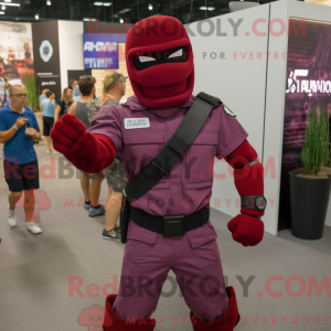 Maroon Gi Joe máscara de...