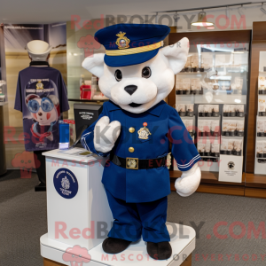 Navy Soldier maskot kostume...