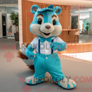 Cyan Squirrel máscara de...