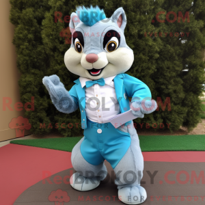 Cyan Squirrel máscara de...