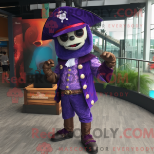 Lilla piratmaskotdraktfigur...