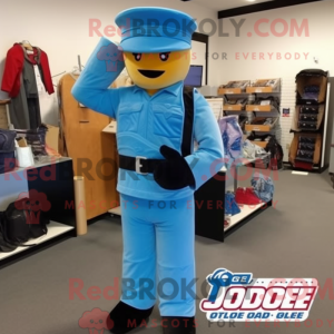Sky Blue Gi Joe mascot...