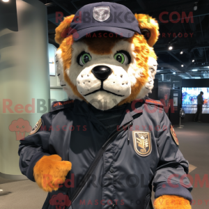Navy Tiger-maskotdraktfigur...