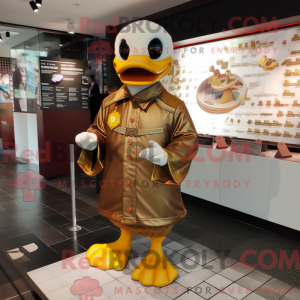 Brown Duck maskot...