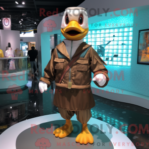 Brown Duck maskot...