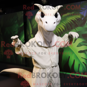Witte Parasaurolophus...