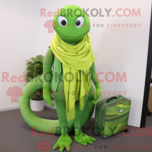 Lime Green Snake mascotte...