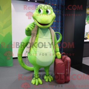 Lime Green Snake mascotte...