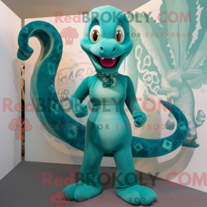 Postava maskota Teal Hydra...